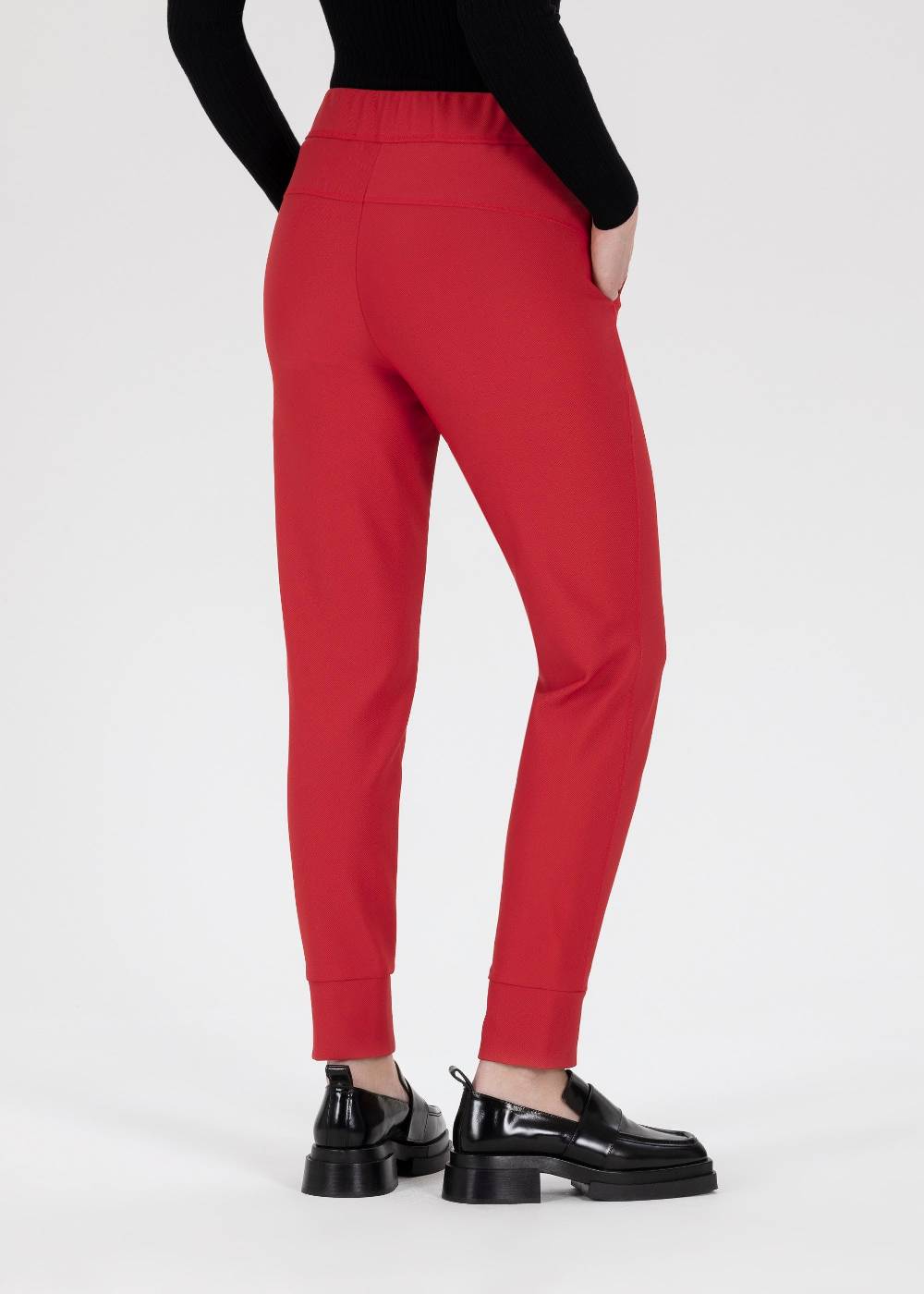 Stehmann Jogpants Roxana in weichem Diagonal Rib Jersey Saisonale Angebote
