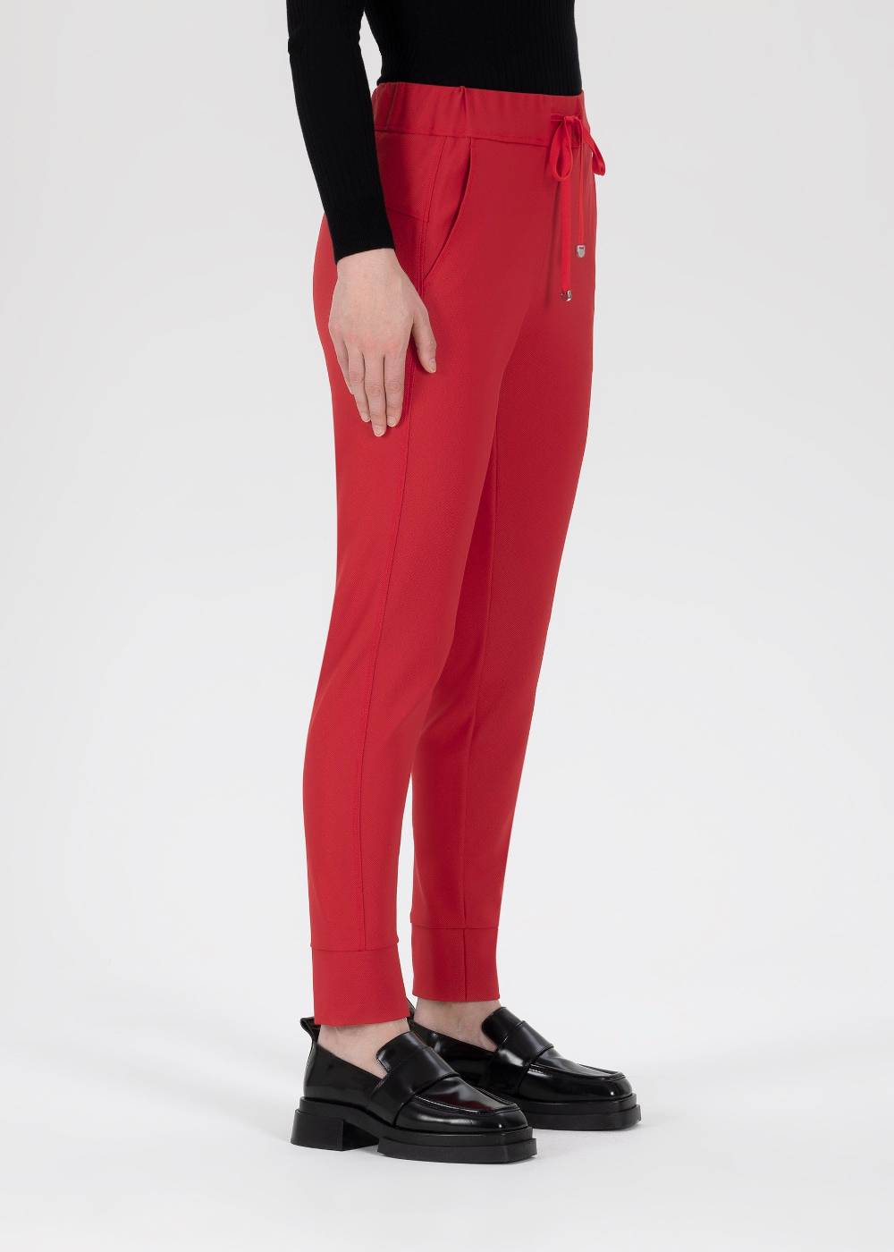 Stehmann Jogpants Roxana in weichem Diagonal Rib Jersey Saisonale Angebote