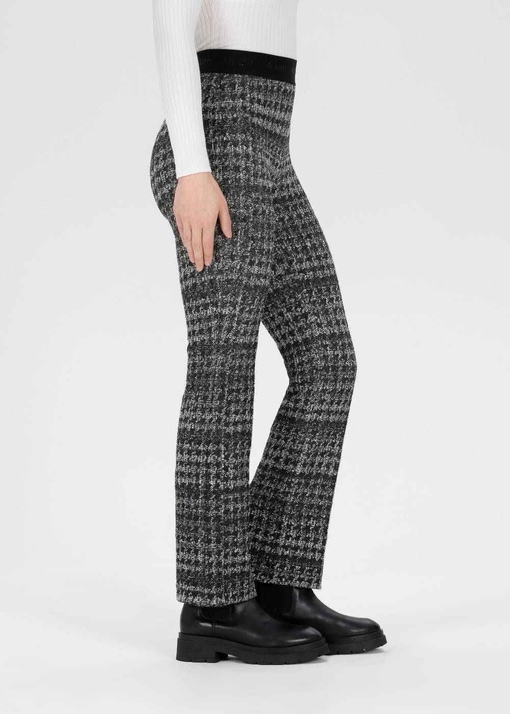 Stehmann 6/8-Hose Pernille in Bouclé Optik Räumungsverkauf