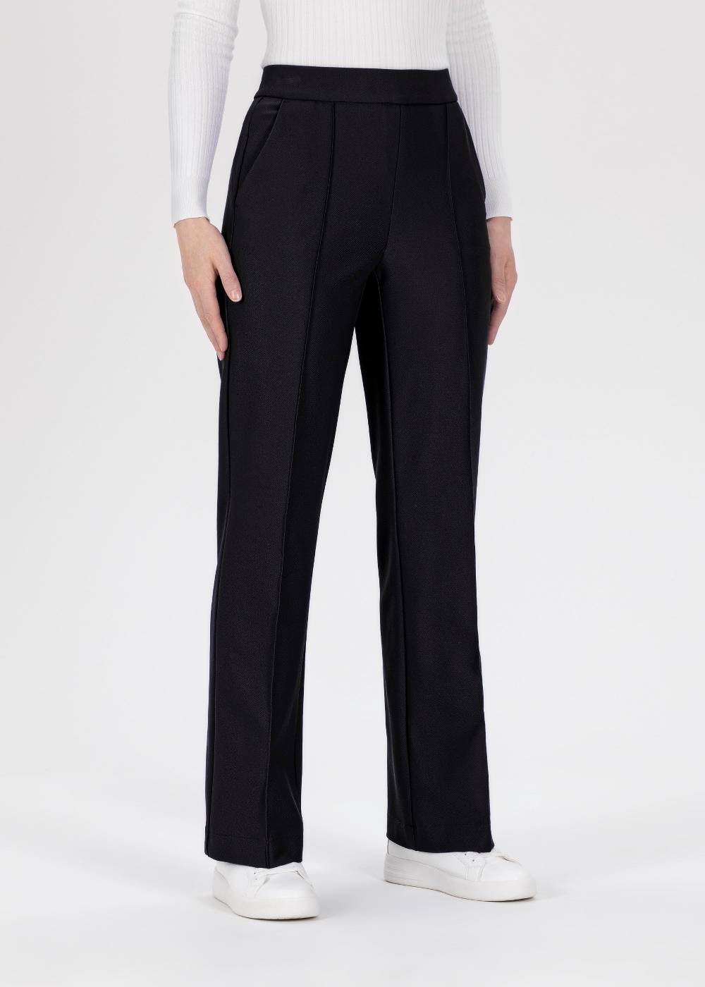 Stehmann Weite Hose Hellena in weichem Rib Jersey Tiefpreis