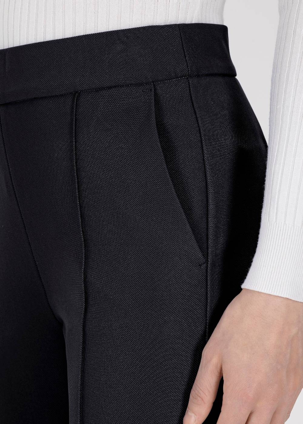 Stehmann Weite Hose Hellena in weichem Rib Jersey Tiefpreis