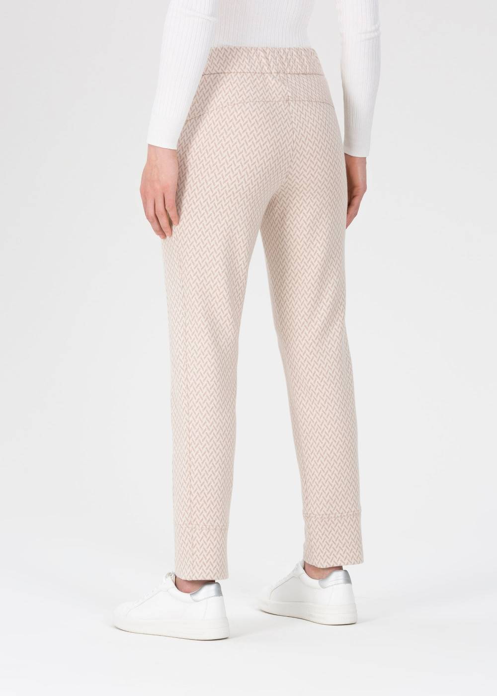 Stehmann Jogpants Roxana in Jersey mit Hahnentritt Super Rabatt