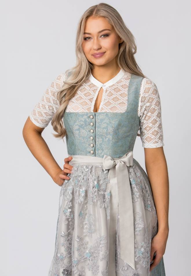 Stockerpoint Dirndl Camilla rauchblau 32 Bis zu 65% Rabatt