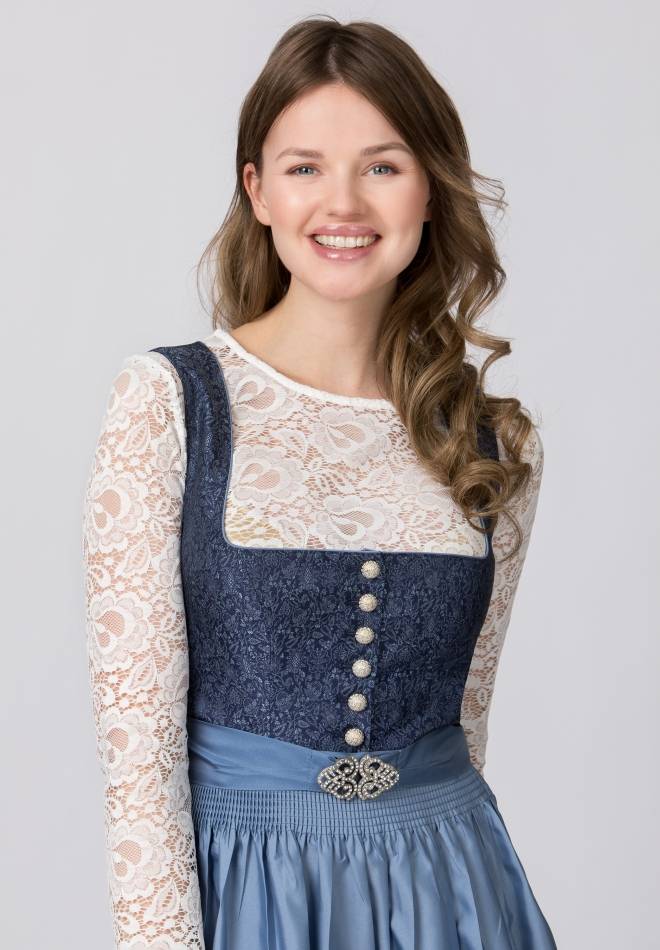 Stockerpoint Dirndl Leonora blau 32 Günstiger Verkauf