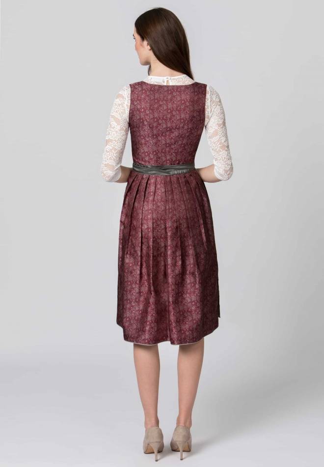 Stockerpoint Dirndl Leonora bordeaux 32 Fabrikverkauf