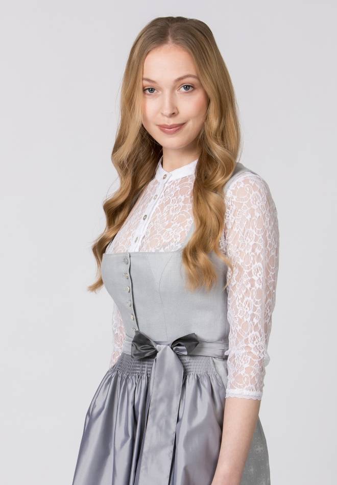 Stockerpoint Dirndl Audrey hellgrau 34 Kostenloser Versand