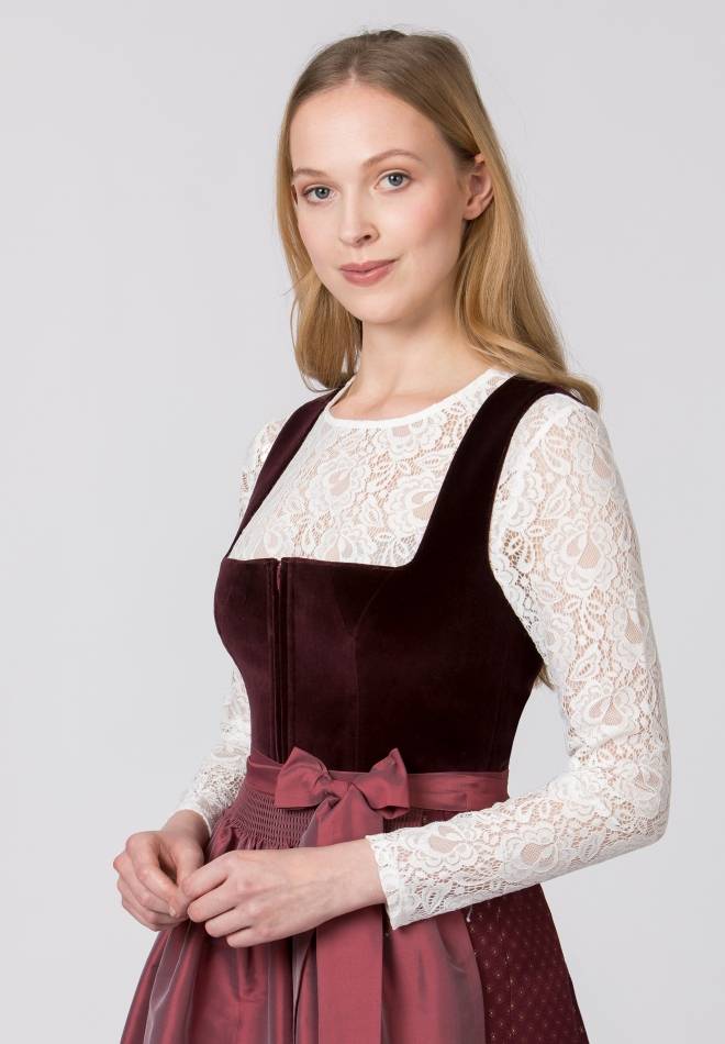Stockerpoint Dirndl Aurora bordeaux 34 Exklusivangebot