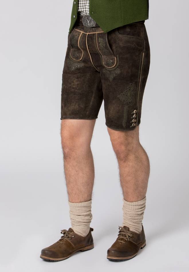 Stockerpoint Lederhose Bertl braun gespeckt 44 Neueste Stile