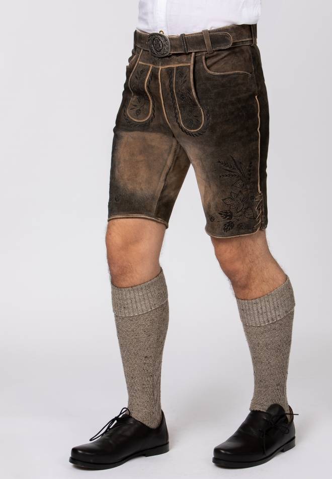 Stockerpoint Hose Almbräu sepia raw-schwarz 46 Bis zu 60% Rabatt