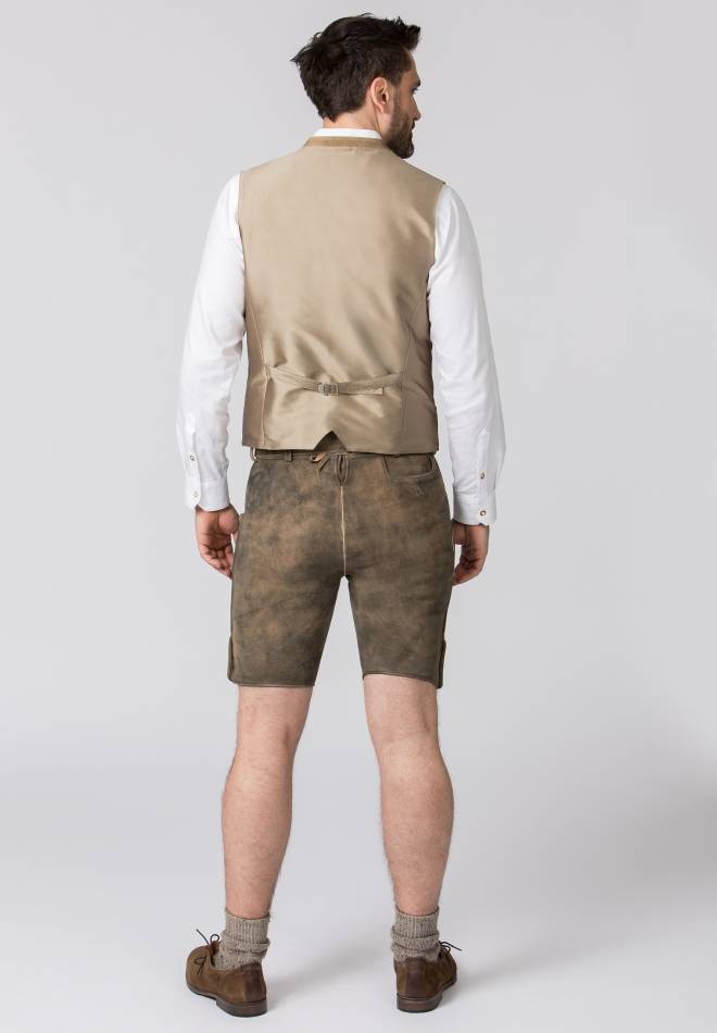 Stockerpoint Lederhose Bastian kiesel gespeckt 44 Im Verkauf