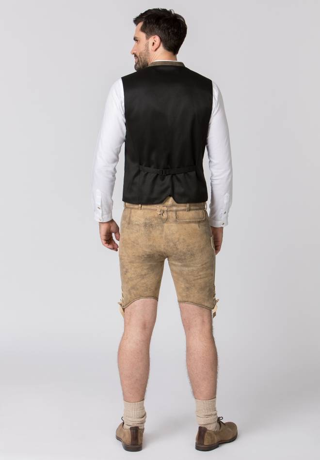 Stockerpoint Lederhose Girgl senf gespeckt-grau 44 50% Rabatt für begrenzte Zeit