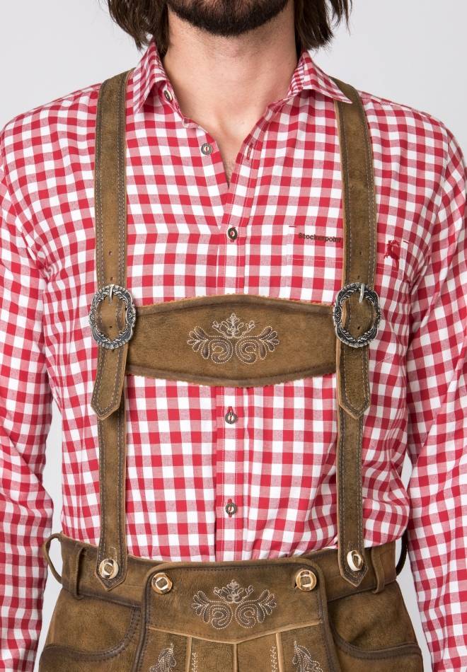 Stockerpoint Hose Justin4 havanna gespeckt 44 Schlussverkauf