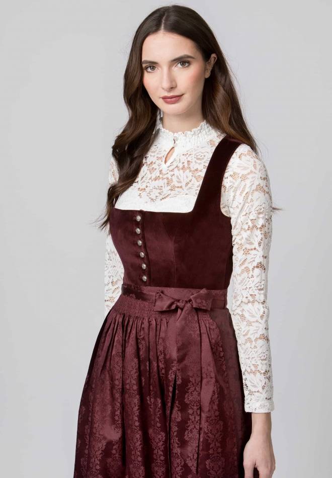 Stockerpoint Dirndl Viktoria bordeaux 32 Fabrikladen
