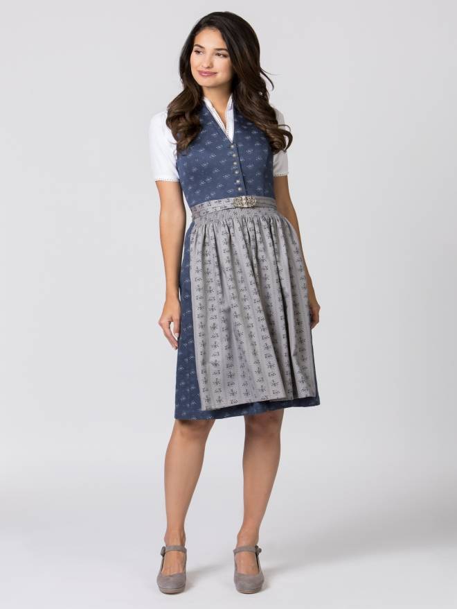 Stockerpoint Dirndl Amalie2 dunkelblau-grau 30 Black Friday Preise