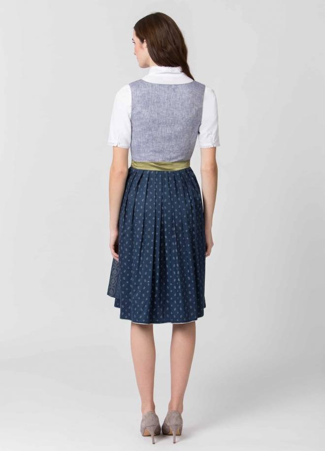 Stockerpoint Dirndl Eleen dunkelblau 32 zollfrei