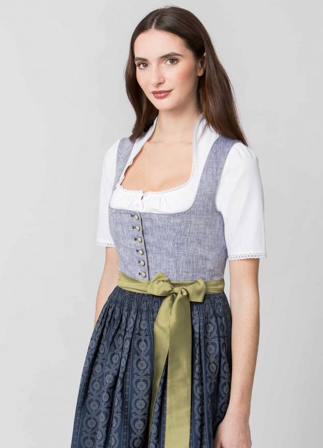 Stockerpoint Dirndl Eleen dunkelblau 32 zollfrei