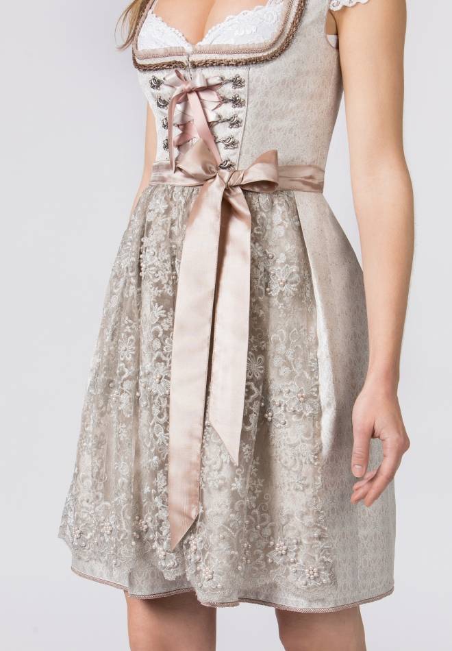 Stockerpoint Dirndl Evianne taupe 32 50% Rabatt für begrenzte Zeit