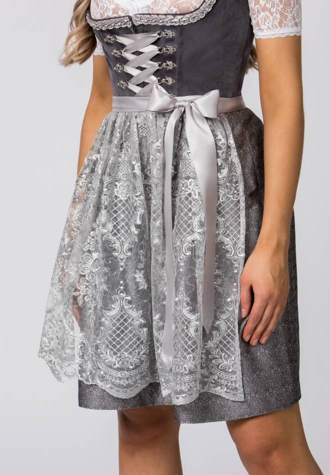 Stockerpoint Dirndl Loredana anthrazit 30 Fabrikverkauf