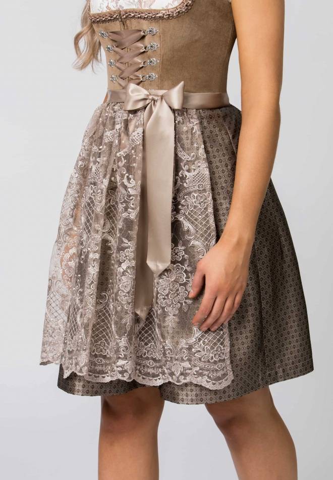 Stockerpoint Dirndl Loredana taupe 30 Fabrik Onlineshop