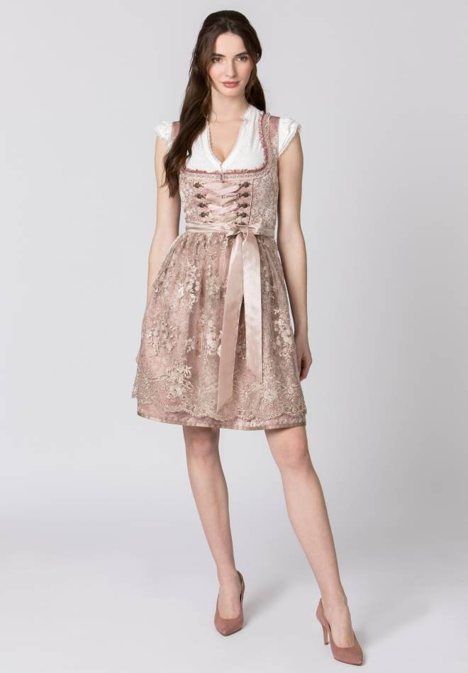 Stockerpoint Dirndl Noelia altrosa 30 Sonderangebot
