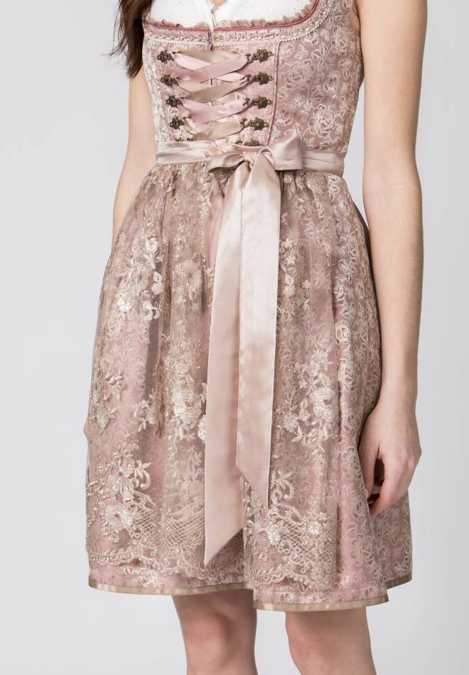 Stockerpoint Dirndl Noelia altrosa 30 Sonderangebot