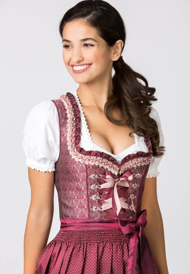 Stockerpoint Dirndl Giselle bordeaux 30 Versandkostenfrei