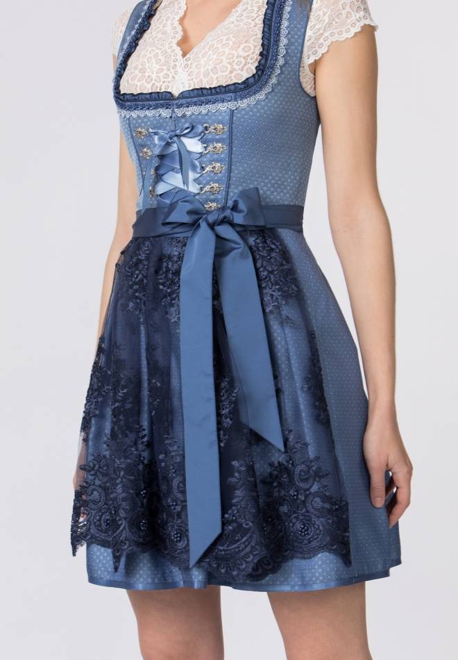 Stockerpoint Dirndl Beliva blau 32 Großer Ausverkauf