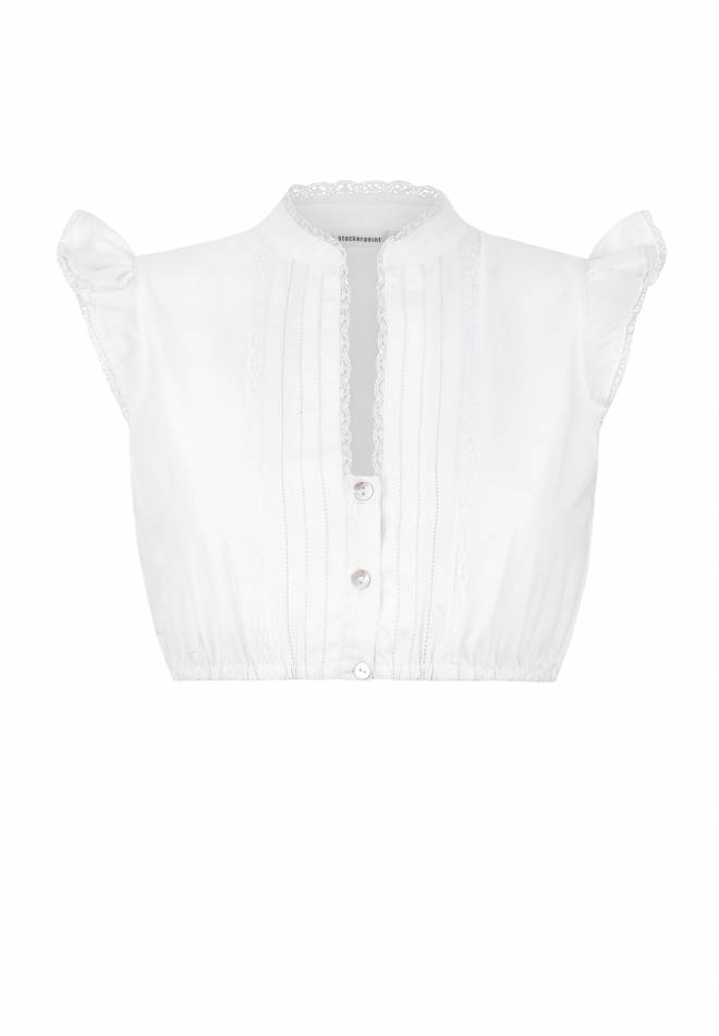 Stockerpoint Dirndlbluse Satine weiss 30 Discount Store für neue Produkte