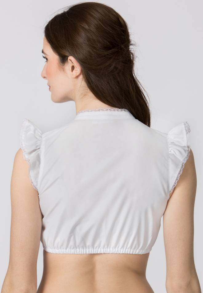 Stockerpoint Dirndlbluse Satine weiss 30 Discount Store für neue Produkte