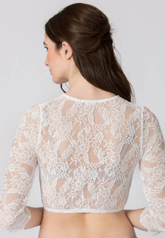Stockerpoint Dirndlbluse Smilla creme 34 Nur noch ein Tag übrig