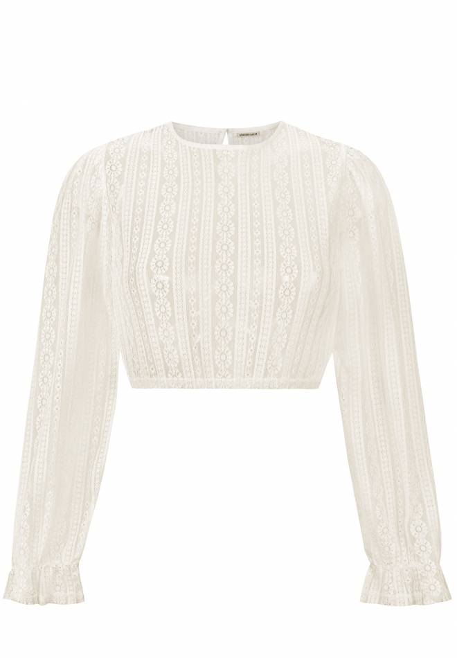 Stockerpoint Dirndlbluse Kalinka creme 34 Super Rabatt