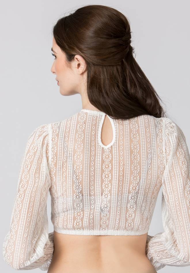 Stockerpoint Dirndlbluse Kalinka creme 34 Super Rabatt