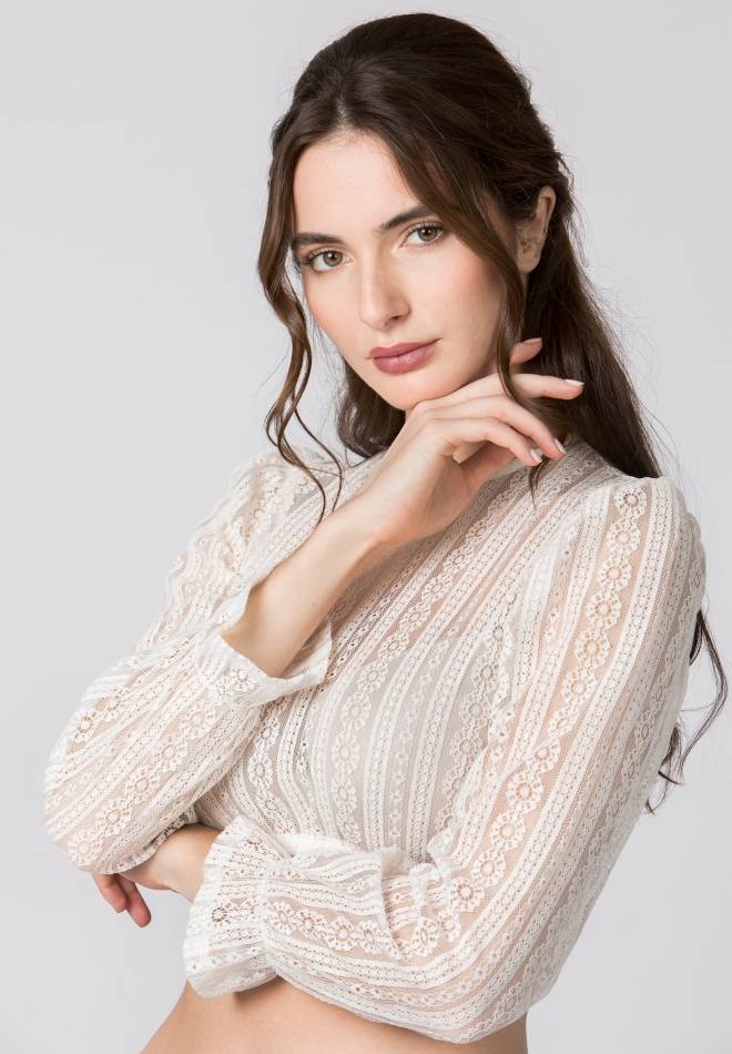 Stockerpoint Dirndlbluse Kalinka creme 34 Super Rabatt