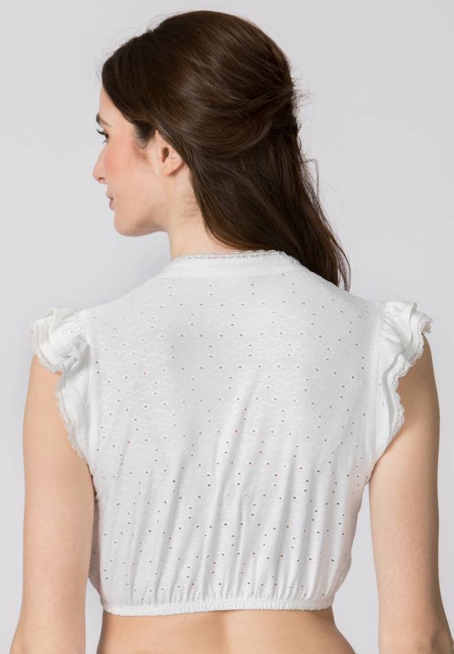 Stockerpoint Dirndlbluse Oriana weiss 32 Clearance-Verkauf