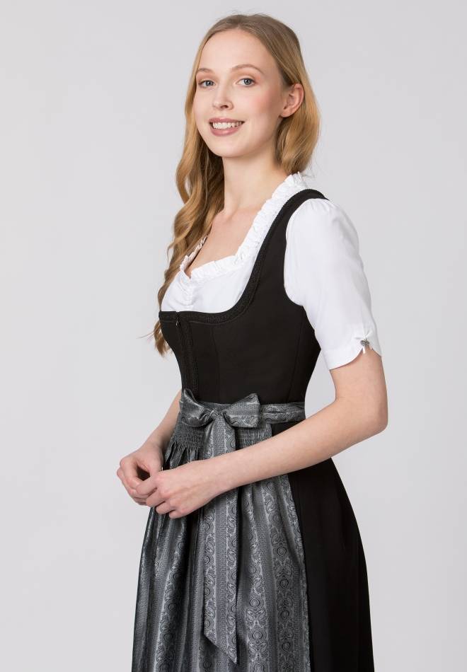 Stockerpoint Schürze Corinna grau 1 (34-38) Limitierter Zeitrabatt