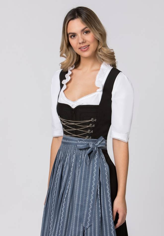 Stockerpoint Schürze Claire rauchblau 1 (34-38) Lagerräumung