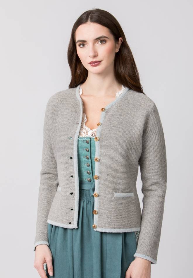 Stockerpoint Jacke Caro grau-hellblau 34 Zeitbegrenzte Promotion