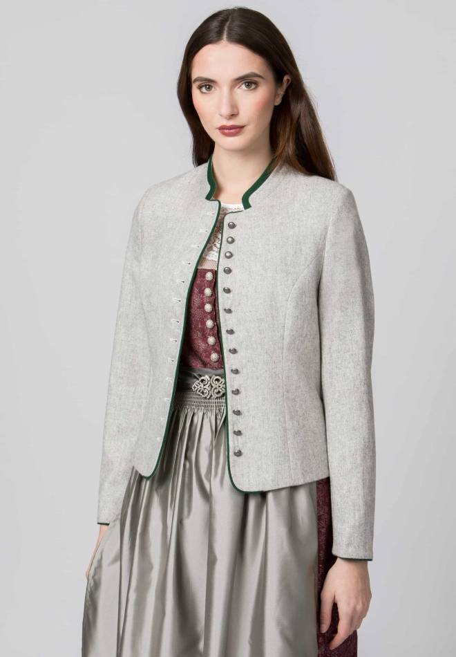 Stockerpoint Jacke Elisabeth hellgrau-grün 36 Discount Store für neue Produkte