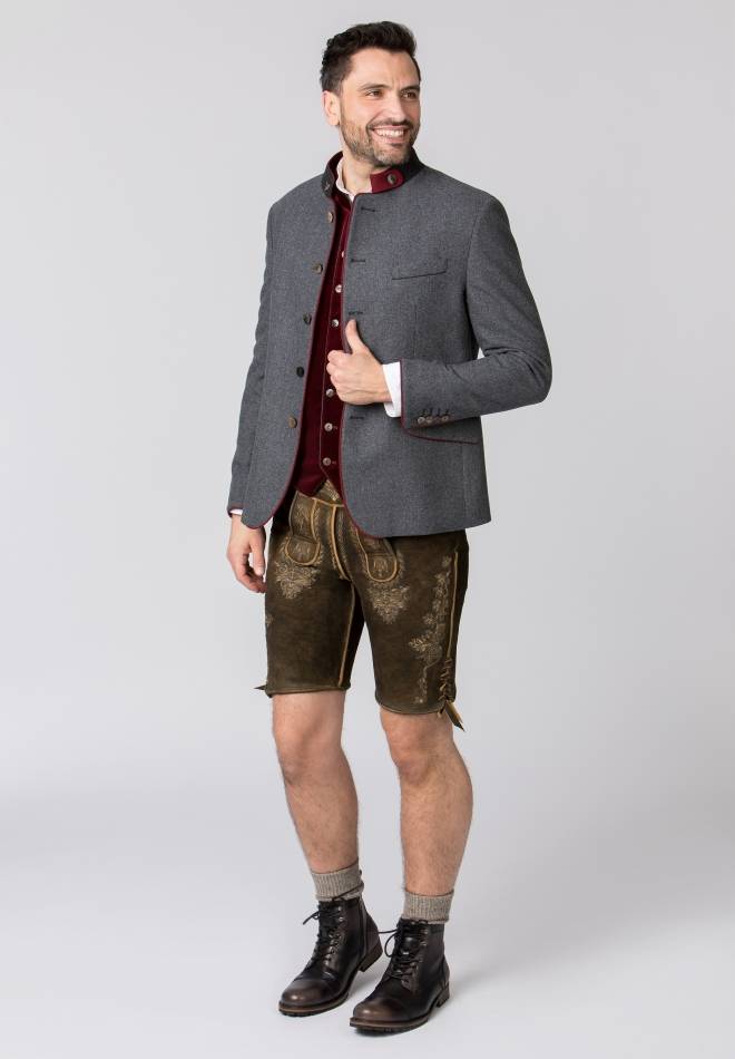 Stockerpoint Jacke Luciano stein-rot 44 Im Verkauf