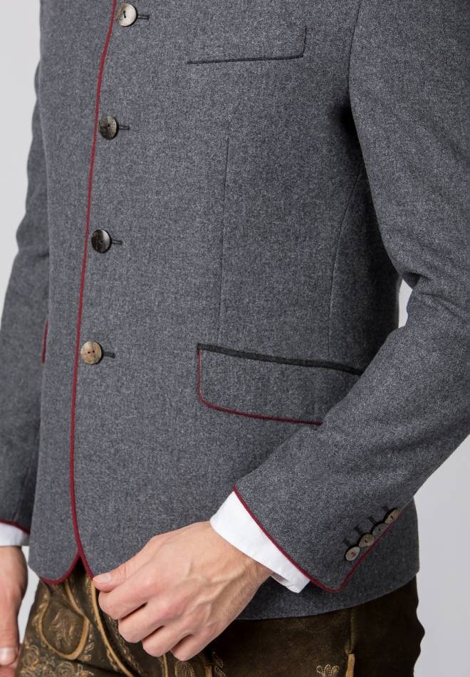 Stockerpoint Jacke Luciano stein-rot 44 Im Verkauf