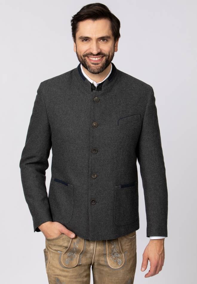 Stockerpoint Jacke Samuel grau-blau 44 Fabrikverkauf