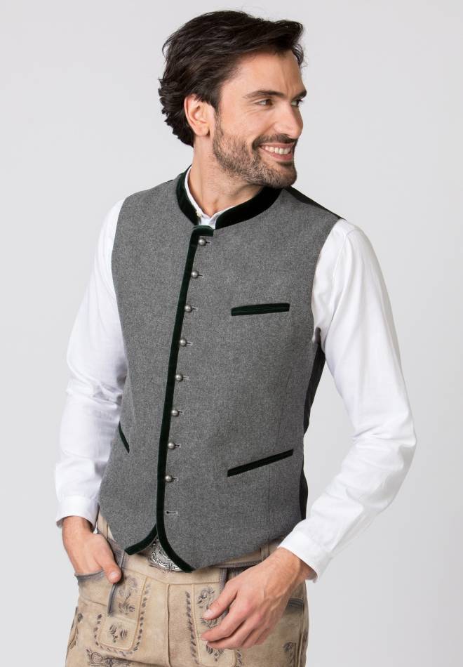 Stockerpoint Weste Alonso grau-forest 56 Muttertagsangebot