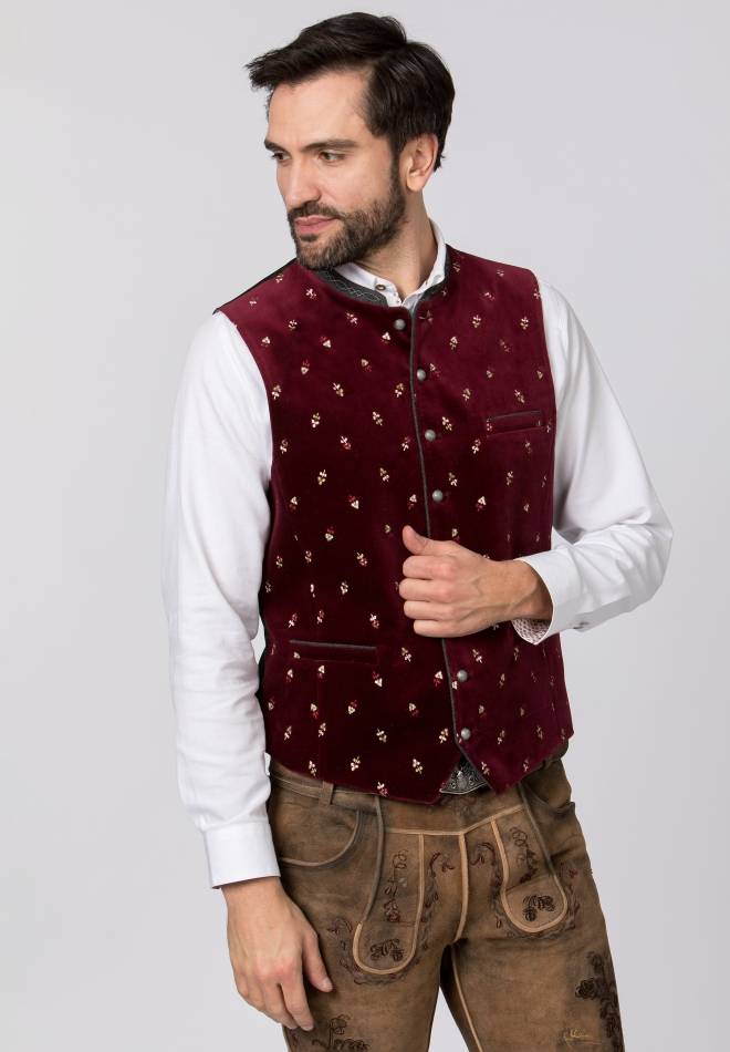 Stockerpoint Weste Vittorio bordeaux 46 Neueste Stile