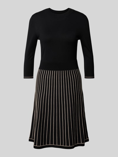 Peek & Cloppenburg Christian Berg Woman SelectionKnielanges Kleid mit Rundhalsausschnitt in black Letzter Tag