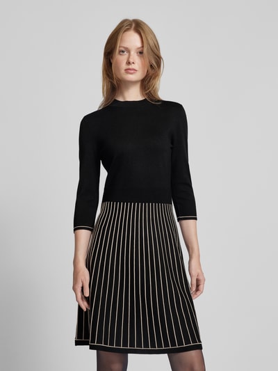 Peek & Cloppenburg Christian Berg Woman SelectionKnielanges Kleid mit Rundhalsausschnitt in black Letzter Tag
