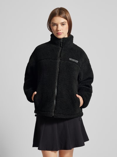 Peek & Cloppenburg ReviewSherpa Jacket mit Label-Patch in black Sonderangebot der Fabrik