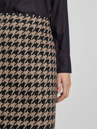 Peek & Cloppenburg Christian Berg WomanKnielanger Rock mit Strukturmuster in taupe Vierteljährliche Förderung