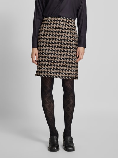 Peek & Cloppenburg Christian Berg WomanKnielanger Rock mit Strukturmuster in taupe Vierteljährliche Förderung