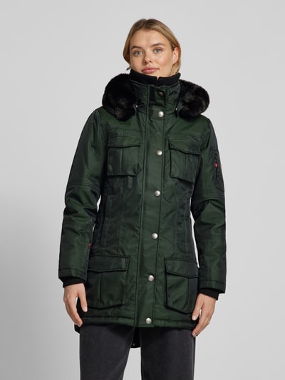 Peek & Cloppenburg WellensteynFunktionsjacke mit Stehkragen Modell 'SCHNEEZAUBER' in dunkelgruen Clearance-Verkauf