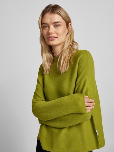 Peek & Cloppenburg ArmedangelsStrickpullover mit Strukturmuster Modell 'MERINAA' in gruen Kostenloser Versand international